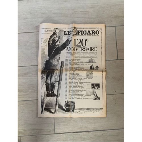 Numéro Spécial Des 120 Ans Du Figaro. Reproduction De Nombreuses Unes Du Figaro Depuis 1866. Figaro Du 22 Septembre 1986. Numéro 13082.