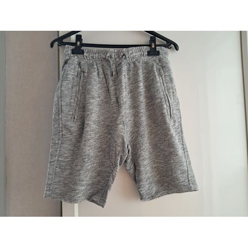 Short Molleton Taille Xs 14 Ans Gris Kiabi.