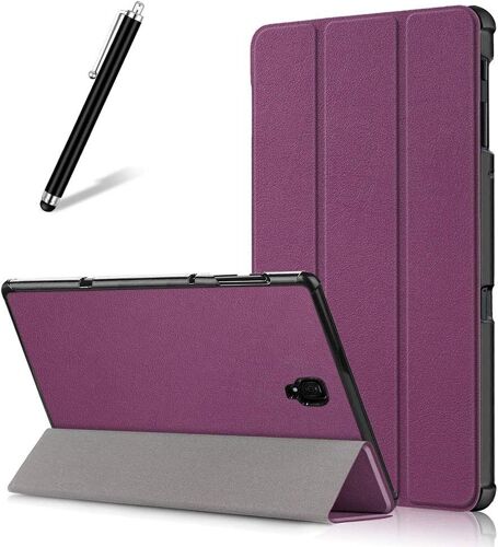 ?tui pour Samsung Galaxy Tab A 10.5 (2018) T590/T595, Coque Fine et l¿¿g¿¿re en Cuir avec Support ¿¿ Trois Volets, Fonction Veille/r¿¿veil Automatique, ¿¿tui de Protection ¿¿ Rabat magn¿¿tique pour