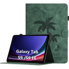 Tianyi-Coque Pour Samsung Galaxy Tab S10 Lite 2025/S10 Fe 10.9 Pouces 2025/S9 Fe 10.9 Pouces/S9 11 Pouces Housse De Protection Multi-Angles Étui En Cuir Pu Avec Fente Pour Carte, Vert