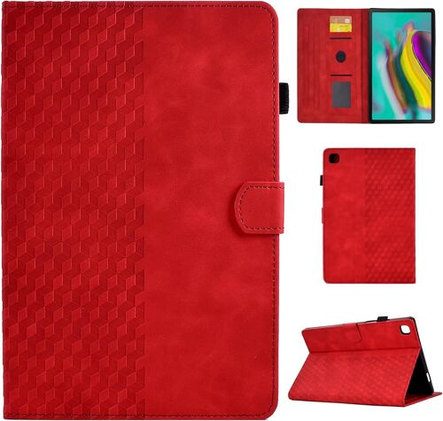Coque Pour Samsung Galaxy Tab S5e 10.5 2019 Housse De Protection En Cuir Pu Étui Case Tablette Étui Pour Samsung Galaxy Tab S5e T720/T725, Rouge[Coq5192546]