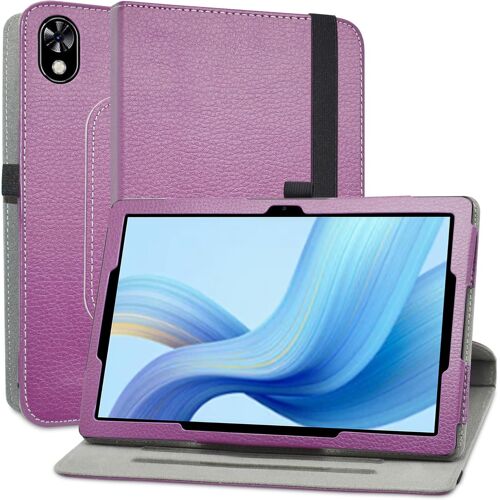 KAL-Coque Pour Doogee U10,En Cuir Protecteur Avec Stand Étui En Pu Cuir Rotative 360 Degrés Housse De Protection Flip Case Cover Pour Doogee U10 2025 / Doogee U9 10.1 Pouces Tablette,Violet