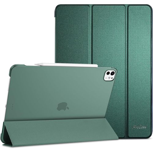 LORANKA-Coque pour iPad Pro 13 Pouces (M5) 2025/(M4) 2024, Housse Étui de Protection Amélioré, Veille/Réveil Automatique -Vert Nuit