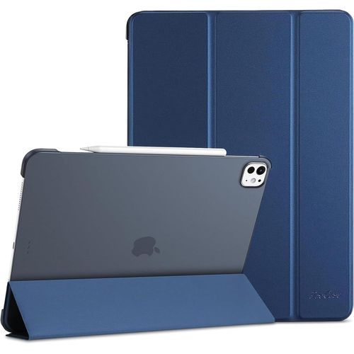 LORANKA-Coque pour iPad Pro 13 Pouces (M5) 2025/(M4) 2024, Housse Étui de Protection Amélioré, Veille/Réveil Automatique -Marine
