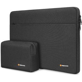 ERYI-15 Pouces Housse Pour Ordinateur Portable Pochette De Protection Étanche Compatible Avec 15"" 16"" Macbook Pro/Surface Book 2 3/Dell Xps 2020/15.6"" Galaxy Book Pro 360/Notebook 9 Pro, Noir