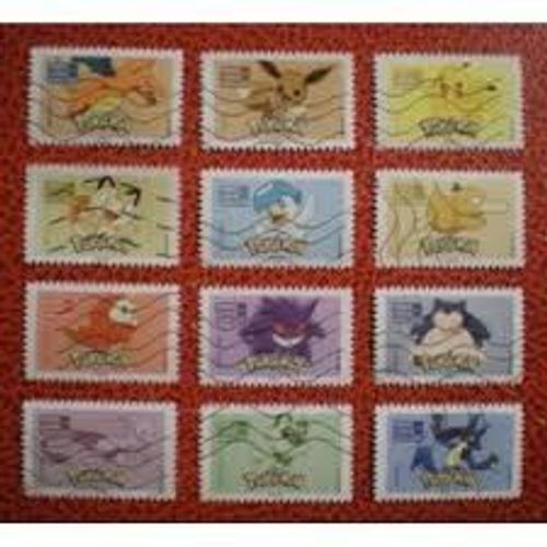 Pokémon Série Complète Année 2024 Autoadhésifs N° 2435 2436 2437 2438 2439 2440 2441 2442 2443 2445 2446 Yvert Et Tellier