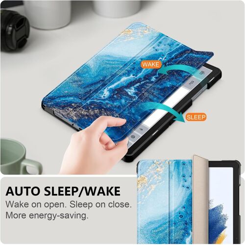 Coque Pour Samsung Galaxy Tab A9 Plus/Tab A9 + 11 Pouces Sm-X210/X216/X218 Tablette,Etui Housse De Fin Et Léger Avec Fonction Support Et Avec Veille/Réveil Automatique,Vagues[Coq9127516]