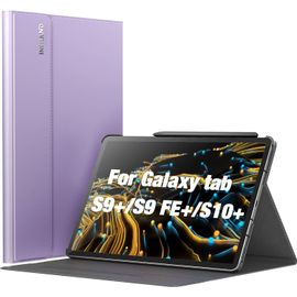 Coque Pour Samsung Galaxy Tab S10+ Plus/S9 Fe+/S9+ Plus, Housse Support Multi-Angles Compatible Avec La Tablette Samsung Galaxy Tab S10+ Plus/S9 Fe+/S9+ Plus [Réveil/Auto Veille], Lavande