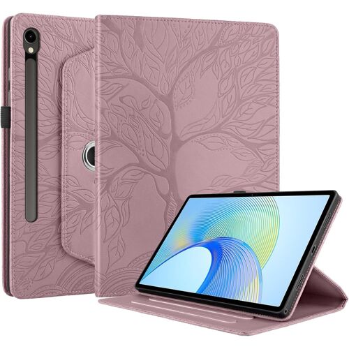 Coque Pour Samsung Galaxy Tab S9 Fe 10.9 Pouces 2023 Smx510/Smx516b Étui Support Rotatif À 360 Degrés Pu Cuir Housse De Protection Portefeuille Tablet Étui Galaxy Tab S9 Fe 2023 Rose Gold