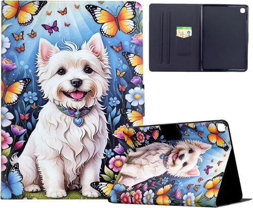 Coque Pour Ipad 9ème Génération 2021 10.2"" / 8ème 2020 / 7ème 2019, Multi-Angle Support Etui À Rabat Housse De Protection Motif De Couleur Avec Veille/Réveil Auto Pour Ipad 10,2, C[Coq9127580]