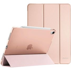 Coque Pour Ipad Air 11 Pouces (M3) 2025/(M2) 2024,Air 5ème 2022/4ème 2020 10.9 Pouces,Étui De Protection Anti-Chute,Rabat Magnétique Stable-Rose D'or