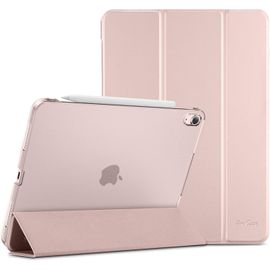Coque pour iPad Air 11 Pouces (M3) 2025/(M2) 2024, Air 5ème 2022/4ème 2020 10.9 Pouces, Étui de Protection Anti-Chute, Rabat Magnétique Stable -Rose