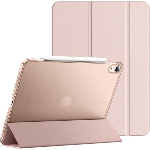 Coque Pour Ipad Air 11 Pouces M3/M2 (2025/2024), Ipad Air 5e Génération 2022 10,9 Pouces, Support La Charge De Pencil, Housse Étui Avec Veille/Réveil Automatique (Or Rose)