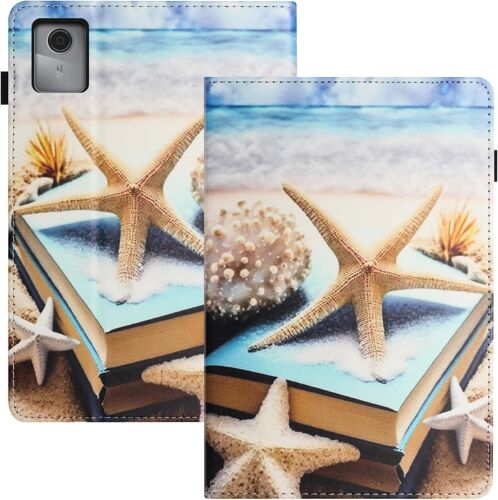 Kal-Housse Tablette Pour Lenovo Tab M11 11.0 Pouces Pu+Tpu Matérielle Coque Tablette Lenovo M11 Fonction Support Protection Tablette Lenovo 11 Pouces Étoile De Mer