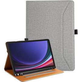 Coque Pour Samsung Galaxy Tab S10 Fe/Tab S9 Fe/Tab S9 11 Pouces 5g Avec Porte-Stylo Housse Étui Tablette Pour Samsung Tab S10 Fe,Gris