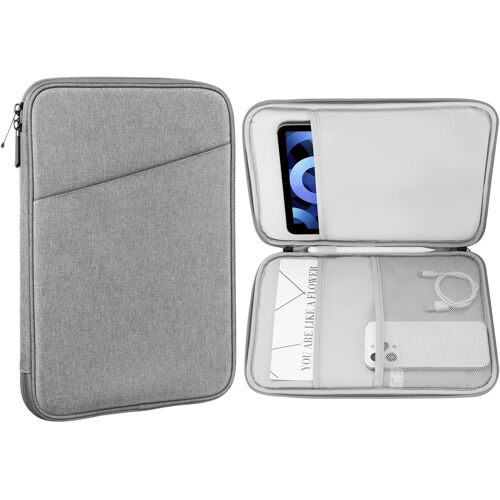 Tablette De 9-11 Pouces De Protection,Compatible Avec 11"" Ipad Air M3,Ipad A16 2025,Pro 11 M4, Ipad 10/9/8/7Th, Galaxy Tab S9/S8/A8/A7, Sacoche De Protection Avec Pochette, Gris Cl[COQ9129476]