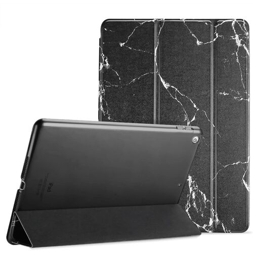 Kal-Coque Ipad 9.7, Housse Ipad 6, Ipad 5, Modèle A1822 A1823 A1893 A1954, Étui Protection Ipad 2018, Ipad 2017\U2013marbre Noir