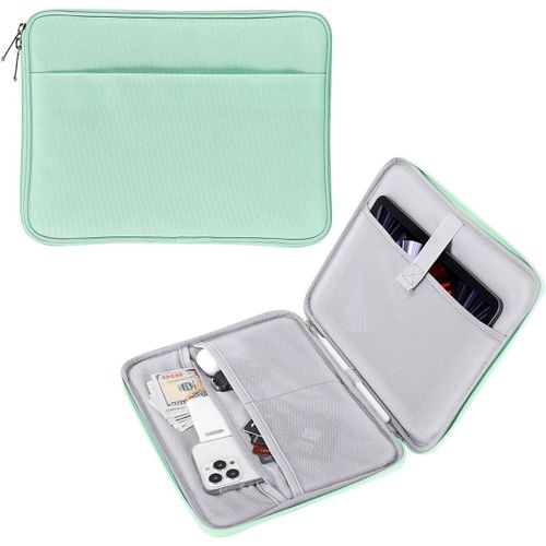Housse Tablette 9-11 Pouces Compatible Avec Pad Air M2 2024, Ipad Pro 11 M4 2024, Ipad Air 5/4/3/2/1, Ipad 10/9/8/7 Gén 10,2, Galaxy Tab S9 11"" 2023, Sacoche Avec Multi-Fentes, Rose
