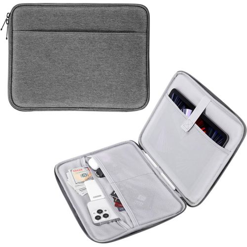 Housse Tablette 9-11 Pouces Compatible Avec Pad Air M2 2024, Ipad Pro 11 M4 2024, Ipad Air 5/4/3/2/1, Ipad 10/9/8/7 Gén 10,2, Galaxy Tab S9 11"" 2023, Sacoche Avec Multi-Fentes, Rose