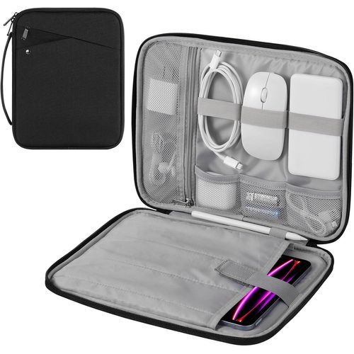 Housse Pour Tablette De 13 Pouce Compatible Avec 13 Pouce Ipad Air M3 2025,Ipad Pro 13 M4,Pro 12.9/Air 12.9,Galaxy Tab S10+ Plus/S9 Fe+/S9+ Plus 12,4,Noir