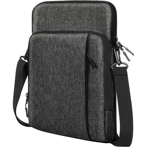 Rfcbc-13,3 Pouces Tablette Transport Housse Avec Bandoulière Pour Ipad Pro 13"" M4 2024, Ipad Air 13"" M3 M2, Ipad Pro 12,9"", Galaxy Tab S10+ Plus/S9 Fe+/S9+ Plus 12,4"", Tab P12 12,7"", Gris Foncé