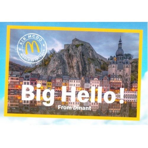 Big Hello ! From Dinant - Carte Postale Mc Donald'S