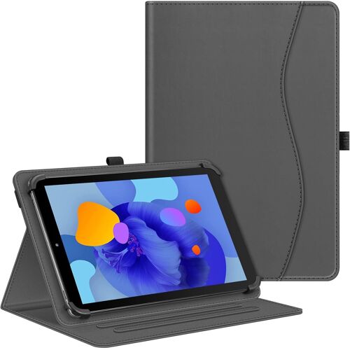 Coque Universelle Pour Tablette 10 Pouces (9''-10.5''/10.9''/11''), Housse Multipositions Pour Tablette Teclast, Blackview, Yestel, Yotopt, Meberry, Oscal Etc, Gris Sidéral
