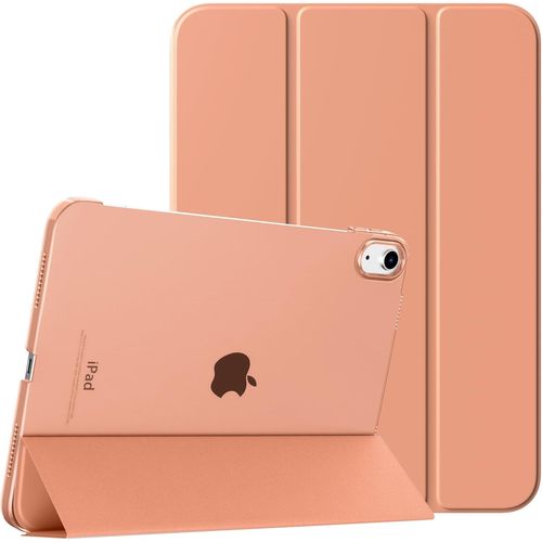 Coque Compatible Avec Ipad (A16) 11ème Génération 11 Pouces 2025/Ipad 10ème Génération 10,9 Pouces 2022,Légère Housse Arrière Translucide En Pc Avec Réveil/Sommeil Auto,Orange Abricotée