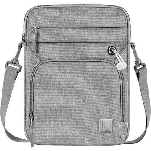 Housse Sac Pour Tablette 9-11 Pouces,Avec Bandoulière Pour Ipad 10é Gén 10,9"",Ipad (A16) 11"",Ipad Air/Pro 11"",Ipad 9/8/7é Gén 10,2"",Ipad Air 5/4,Galaxy Tab A9+ Plus 11""/S9 Fe,Gris Clair
