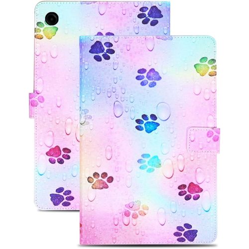 Coque Samsung Galaxy Tab A9+ 11 Pouces Housse En Cuir Pu Portefeuille Etui De Protection Pour Samsung Galaxy Tab A9+ 11 Pouces Sm-X210/Sm-X215/Sm-X216 Empreinte