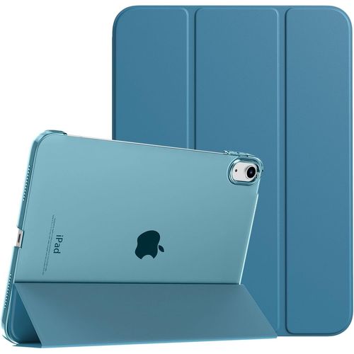 Coque Compatible Avec Ipad (A16) 11ème Génération 11 Pouces 2025/Ipad 10ème Génération 10,9 Pouces 2022,Légère Housse Arrière Translucide En Pc Avec Réveil/Sommeil Auto,Bleu Paon