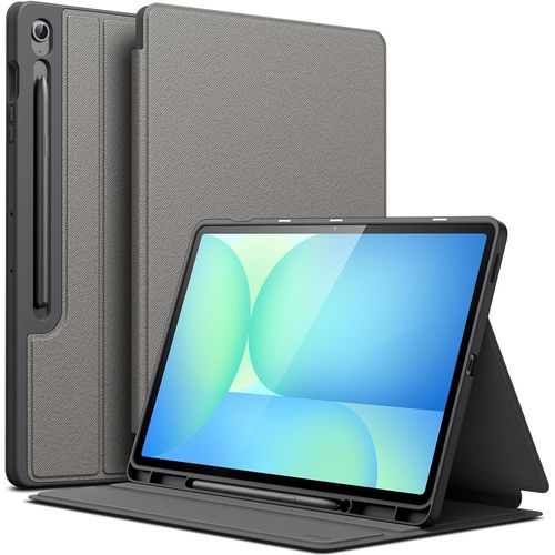 Coque pour Samsung Galaxy Tab S10 FE Plus/S10 FE+ 13,1 Pouces avec S Pen Porte-Stylet, Étui Housse Protection Tablette Fine Folio Support, Multi-Angle Affichage (Marine)