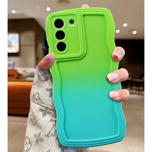 Coque Pour Samsung Galaxy A15 4G/5G, Wave Frame Silicone Étui En Dégradé De Couleur, Housse De Protection Antichoc Tpu Bumper Cover Case, Étui De Téléphone Anti-Rayures Pour Femmes[WKE00404]