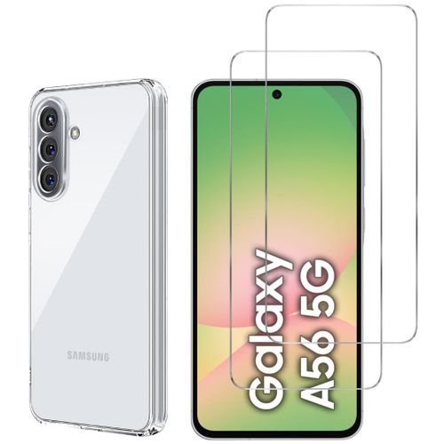 Coque Pour Samsung Galaxy A56 5g Et 2 Verres Trempé Film Protection Ecran Phonillico®