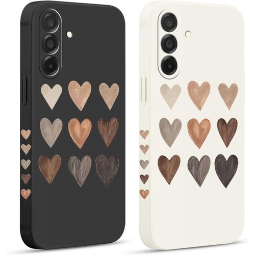 2 Pièces Coque Pour Samsung Galaxy A26 5g 6,64"", Etui Avec Amour Cover Mignon Amusante Peint Dessin Latéral Case Souple Silicone Antichoc Housse Téléphone En Souple Fille Cover