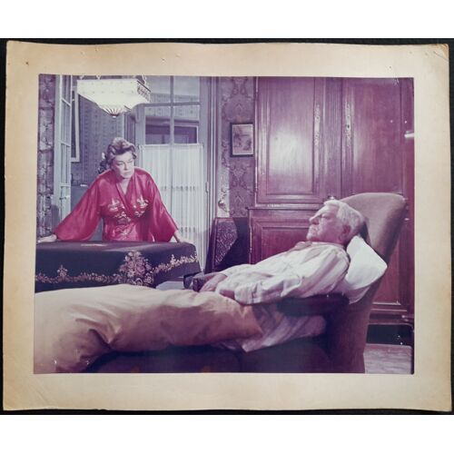 Le Chat * Film 1971 Pierre Granier-Deferre - 1 Photo D'exploitation Originale De Cinéma - 1 Petite Affiche De 30x23,5 Cm * Jean Gabin ; Simone Signoret ; Annie Cordy * Roman De Georges Simenon -