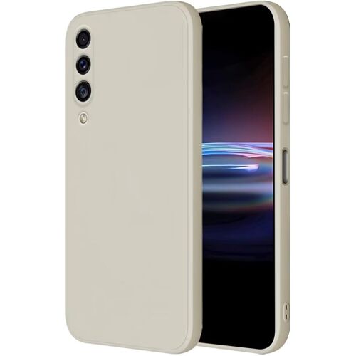 SJZG-Coque Pour Samsung Galaxy A30S / A50 / A50S Protection Étui, (6.4"" Inches) Liquide Tpu Silicone Case Anti Rayures Ultra Mince Souple Cover En Silicone Blanc Antique
