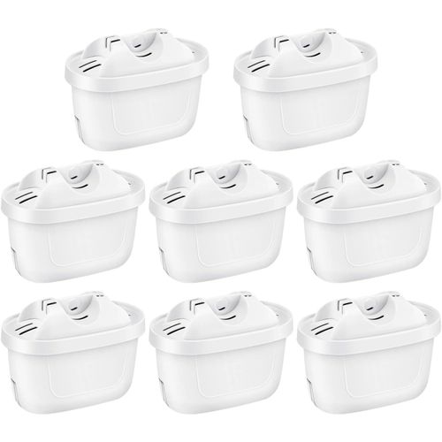 KAKYL-8 Pack Cartouche Filtre Pour Brita,Compatible Avec Brita Maxtra Mava Elemaris Xl Carafe Filtrante,3 Étapes De Filtration