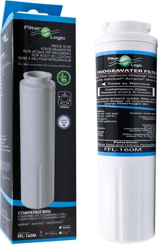 Ffl-160M | Filtre À Eau Pour Réfrigérateur Compatible Avec Maytag Ukf8001 Pur, Ukf8001Axx - Compatible Avec Maytag, Amana, Whirlpool, Beko, Gaggenau Frigo Américain - Cartouche Interne