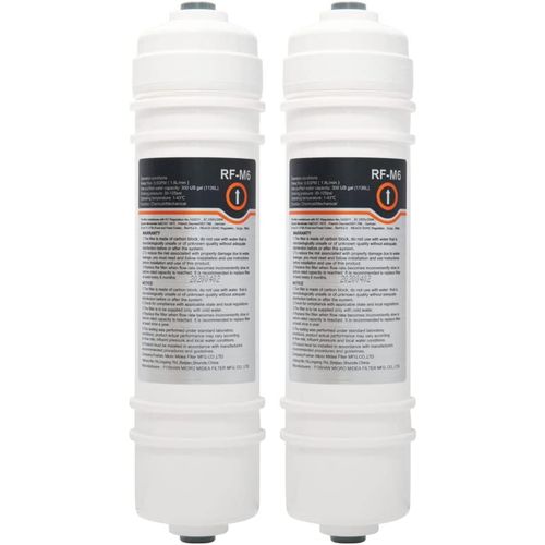 Rf-M6 Filtre À Eau | 2X Filtres Externes Pour Réfrigérateur Compatibles Avec Midea, Comfee, Hanseatic, Teka Filtre Pour Réfrigérateur Side By Side