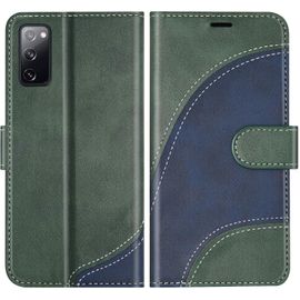 Sjzg-Coque Pour Galaxy S20 Fe/Galaxy S20 Lite, Portefeuille Etui En Cuir Pu, Magnétique Protection Housse Coque Pour Samsung Galaxy S20 Fe/Galaxy S20 Lite, Vert
