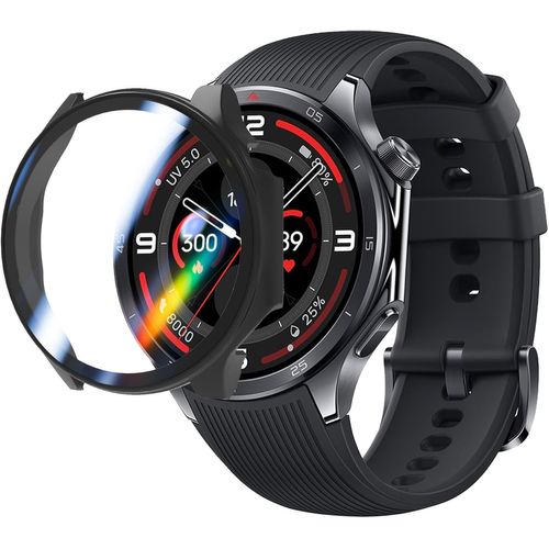 Coque Intégrale Oneplus Watch 3 Avec Protège-Écran En Verre, Coque Pc Rigide 360° Ultra-Fine Anti-Rayures Et Anti-Poussière - Transparente