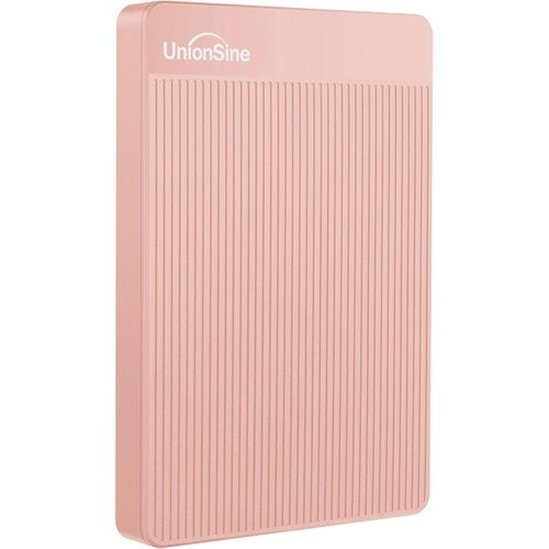 Disque Dur Externe Portable 500Go Ultra-Mince 2.5"" Usb 3.0, Sata, Stockage Hdd Pour Pc, Mac, Ordinateur De Bureau, Ordinateur Portable, Wii U, Xbox, Ps4 (Rose) Hd2510