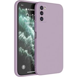 Sjzg-Coque Pour Samsung Galaxy A41 (6.1"" Inches) Etui Housse, Protecteur De Peau En Silicone Tpu - Herbe Violette