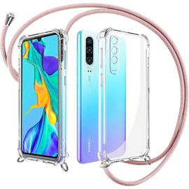 Coque Téléphone Avec Cordon Tour De Cou Compatible Iphone/Samsung/Huawei - Huawei P30 (Édition 2019) - Fait Main À Berlin, Cordon Ppm 1,5 M, Coque Tpu Anti-Choc