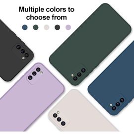 Coque Pour Samsung Galaxy A41 Case En Silicone, Etui De Protection Antichoc Etui Housse Silicone Ultra-Mince Avec Couche Intérieure En Fibre Et Protection Pour Caméra, Violet