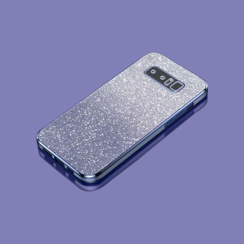 SJZG-Compatible Avec Samsung Galaxy Note 8 Coque Souple Transparente Électroplaquée En Tpu + Papier À Paillettes