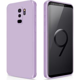 Kal-Coque Pour Samsung Galaxy S9 Plus / S9+ Case En Silicone, Etui De Protection Antichoc Etui Housse Silicone Ultra-Mince Avec Couche Intérieure En Fibre Et Protection Pour Caméra, Violet