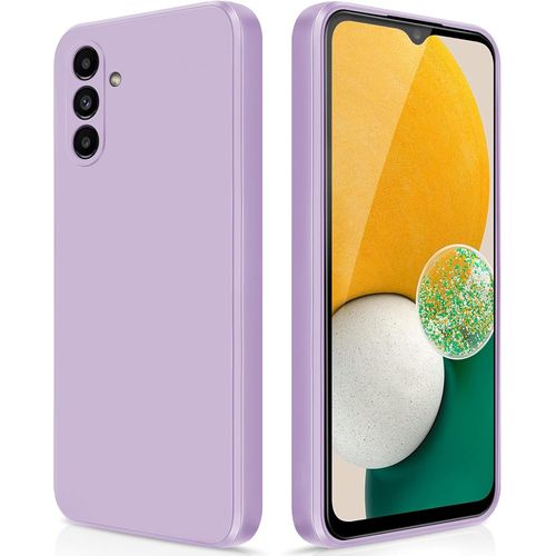 Coque Silicone Liquide Pour Samsung Galaxy A13 5g / A04s - Antichoc Antidérapante Ultra¿Mince, Intérieur Microfibre Et Protection Caméra, Violet