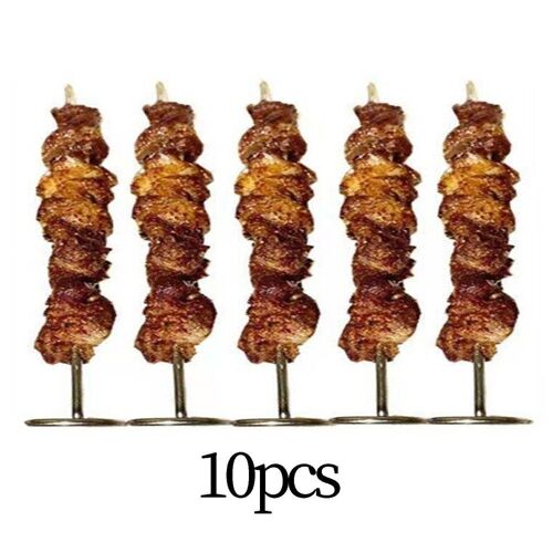 Brochettes de friteuse à Air en métal, en acier inoxydable, longueur de 10cm,